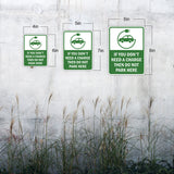 Portrait Round Plus If You Don't Need a Charge Then DO NOT Park Here Door or Wall Sign | Electric Vehicle Charging Station | Parking