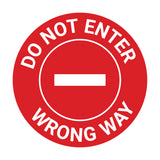 Signs ByLITA Circle Do Not Enter, Wrong Way Wall or Door Sign