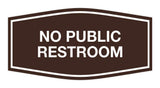 Signs ByLITA Fancy No Public Restroom Sign