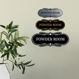Signs ByLITA Designer Powder Room Wall or Door Sign