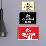 Signs ByLITA Classic Framed Changing Table Wall or Door Sign