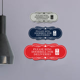 Signs ByLITA Designer Please Ring Doorbell for Deliveries Wall or Door Sign