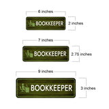 Standard Plus Bookkeeper Door or Wall Sign | Office & Library Signage