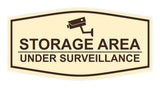 Signs ByLITA Fancy Storage Area Under Surveillance Sign Easy Installation Elegant Design Wall or Door Sign