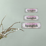 Standard Plus In this Casa We hablar Spanglish Door or Wall Sign | Funny Spanish Signs For Stores & Businesses
