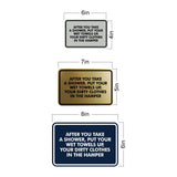 Signs ByLITA Classic Framed After You Take A Shower, Put Your Wet Towels Up, Your Dirty Clothes In The Hamper Wall or Door Sign