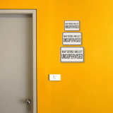 Classic Framed Plus In My Defense I was Left Unsupervised Wall or Door Sign | Funny Funny Home & Office Signage