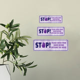 Standard Plus STOP! Please Check Your Shoes Before Entering The House Door or Wall Sign | Home Signage
