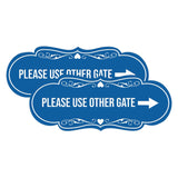 Signs ByLITA Designer Please Use Other Gate Wall or Door Sign (Multipacks)