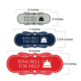 Signs ByLITA Designer Ring Bell for Help Wall or Door Sign