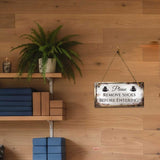 Yoga Studio Signs - 5 x 10" Hanging Signs