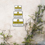 Classic Framed Plus Confined Space – Entry Requires Safety Equipment Door or Wall Sign | Miscellaneous Warning Signs - Industrial & Construction