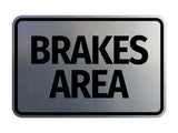 Signs ByLITA Classic Framed Brakes Area Wall or Door Sign