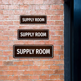 Standard Plus Supply Room Wall or Door Sign | Office & Home Decor