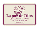 Classic Framed Plus La paz de Dios que sobrepasa todo entendimiento. Filipenses 4:7 Door or Wall Sign | Spanish - Inspirational & Scripture Signs