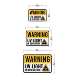 Classic Framed Plus Warning: UV Light in Operation Door or Wall Sign | Miscellaneous Warning Signs - Industrial & Construction
