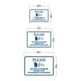 Classic Framed Plus Please Dispose Of Feminine Products In Appropriate Containers Door or Wall Sign | Bathroom Signs