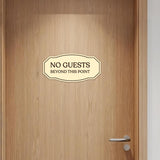 Signs ByLITA Victorian No guests Beyond This Point Business Wall or Door Sign