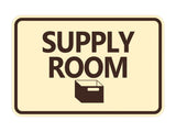 Classic Framed Supply Room Wall or Door Sign