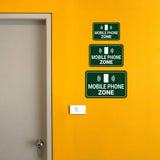 Classic Framed Plus Mobile Phone Zone Wall or Door Sign | Technology Connection Signage