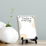 Deal Of The Day 6x8 Dry Wipe Table Sign Easy Installation | Restaurant & Bar | Perfect To Clearly Direct Customers & Advertise Specials | No Pen Included