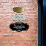 Signs ByLITA Victorian Please let us know if the temperature of the room needs adjusting Wall or Door Sign