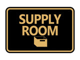 Classic Framed Supply Room Wall or Door Sign