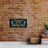 Did You Know That 2 To 3 Glasses Of Gin A Day Can Reduce Your Risk Of Giving A Sh*t 5x10 Hanging Plus Wall or Door Sign | Funny Home Decor