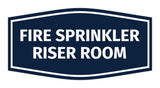 Signs ByLITA Fancy Fire Sprinkler Riser Room Sign | Durable Plastic | Vibrant Colors | Powerful Foam Tape