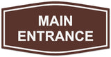 Signs ByLITA Fancy Main Entrance Sign - LEGIBLE Lettering | Durable ABS Plastic | Vibrant Colors | Powerful Foam Tape