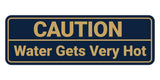 Standard Caution Water Gets Very Hot Wall or Door Sign Multipack