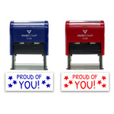All Quality Proud of You! Self-Inking Rubber Stamp Motivational Teacher Stamps | Homework And Grading | Classroom Supplies