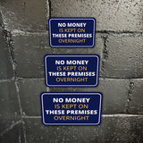 Classic Framed Plus No Money Is Kept On These Premises Overnight Wall or Door Sign | Health And Safety Office Signage