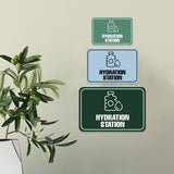 Classic Framed Plus Hydration Station Door or Wall Sign | Business & Public Signage