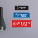 Signs ByLITA Standard Fine Dining Tools Door or Wall Sign Easy Installation | Durable Construction | Kitchen Essentials | Hygiene | AirBnB Signs