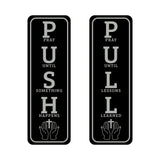 Signs ByLITA Vertical Push and Pull - Christian Door Signs (Push Pull Christian Acronym) Door Sign
