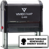 All Quality Made through Renewable Energy Source Self-Inking Rubber Stamp