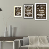 Designs ByLITA Men To The Left Because Women Are Always Right!, Wall Print Art | Home Decor