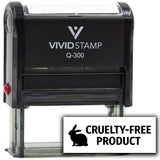 All Quality Cruelty-Free Product Self-Inking Rubber Stamp