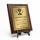 Better Luck Next Time Novelty Funny Customizable Award Plaque | Funny Parody Achievement Personalizable Plaques
