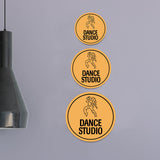 Circle Plus Dance studio Wall or Door Sign | Easy Installation | Business & Studio Signage