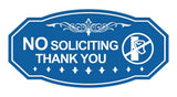 Victorian NO Soliciting Thank You (Knocking Hand) Wall or Door Sign