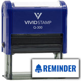 Vivid Stamp Reminder Self-Inking Rubber Stamps Teachers And Schools | Motivational Stamps For Children | Re-inkable Ink Pad
