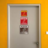 Signs ByLITA Square Please Ask For Key To Use Restroom Door or Wall Sign | Public Signage