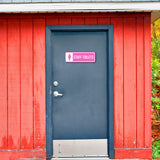 Standard Plus Staff Toilets (Pink) Door or Wall Sign