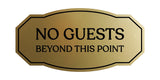 Signs ByLITA Victorian No guests Beyond This Point Business Wall or Door Sign