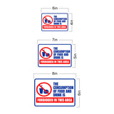 Classic Framed Plus The Consumption Of Food And Drink Is Forbidden In This Area Door or Wall Sign