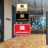 Signs ByLITA Classic Framed Almacenamiento vector Durable Sign | Easy Installation | Elegant Design Wall or Door Sign