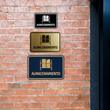 Signs ByLITA Classic Framed Almacenamiento vector Durable Sign | Easy Installation | Elegant Design Wall or Door Sign