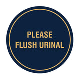 Circle Public Restrooms Wall or Door Sign